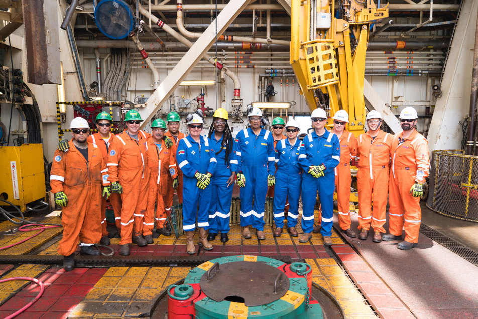 Visit to Near Shore Drilling Platform 'West Castor'