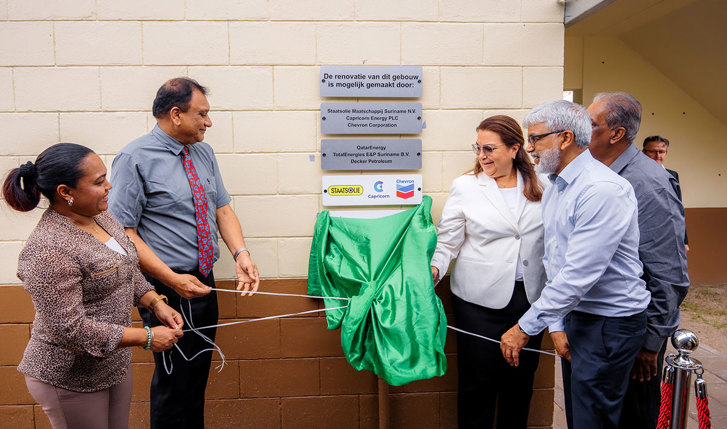 Staatsolie and partners invest approximately a quarter of a million US dollars in renovation NATIN building